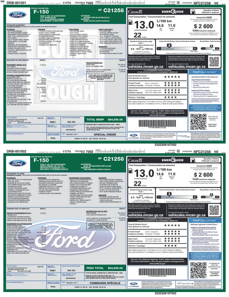 Certified Used 2022 Blue Ford XLT image 2