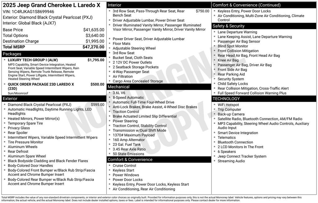 2025 Jeep Grand Cherokee L Laredo - Photo 6