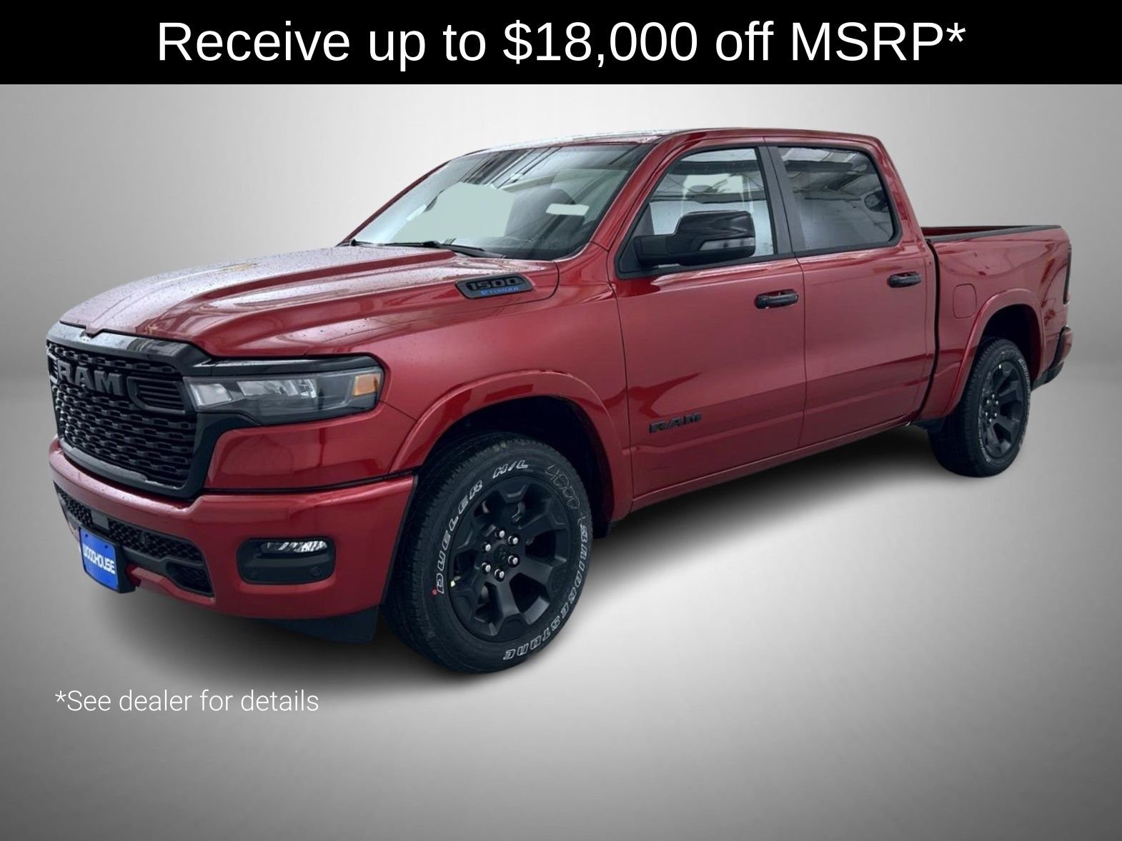New 2026 Molten Red Pearl-Coat Exterior Paint RAM Big Horn/Lone Star image 1
