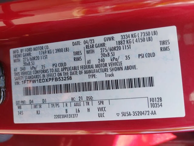 Used 2023 Red Ford King Ranch image 34