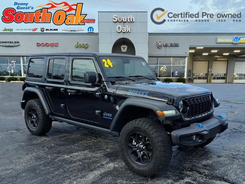 Used 2024 Black Jeep Willys 4xe image 1