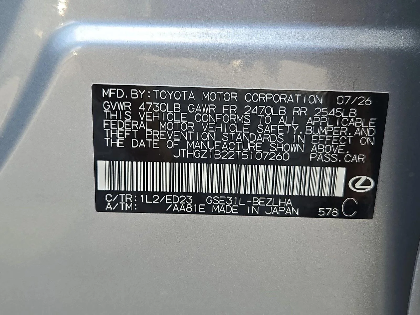 New 2026 Iridium Lexus  350 F SPORT image 17