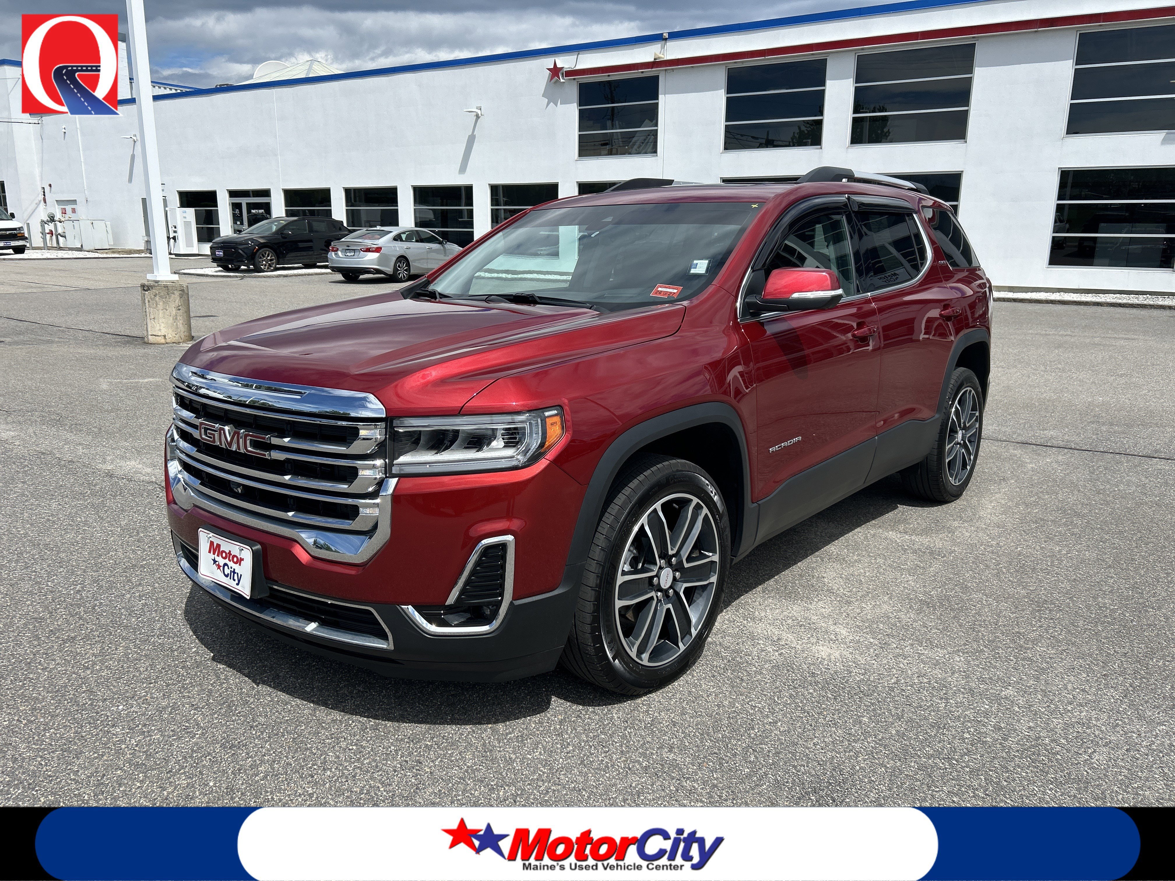 Used 2023 Volcanic Red Tintcoat GMC SLT image 1
