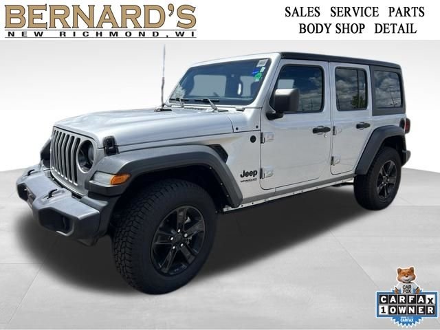 Used 2022 Silver Jeep Unlimited Sport Altitude image 1