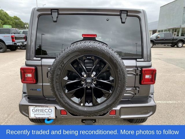 Used 2021 Gray Jeep Unlimited Sahara 4xe image 4