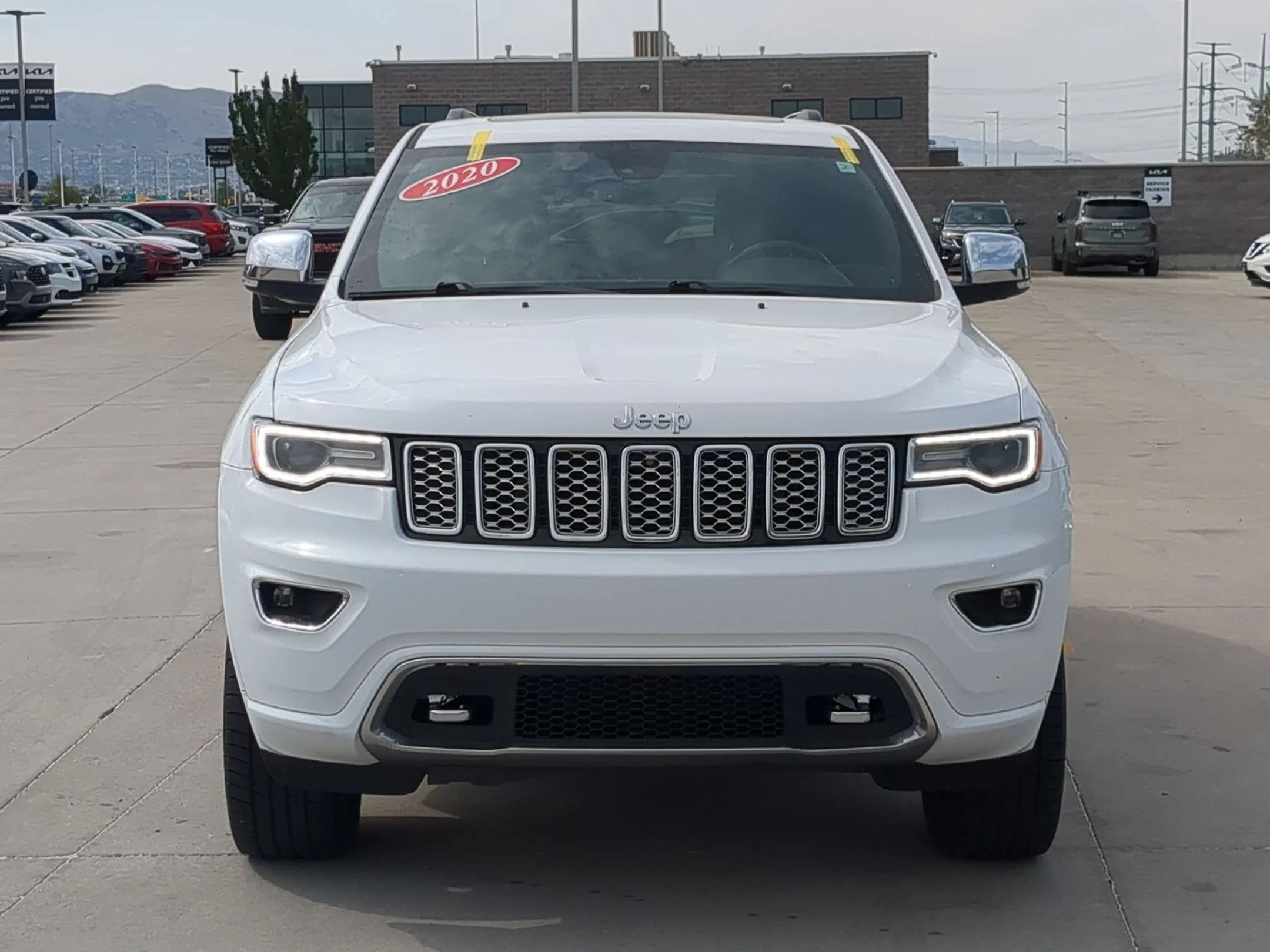 Used 2020 Bright White Clearcoat Jeep Overland image 8