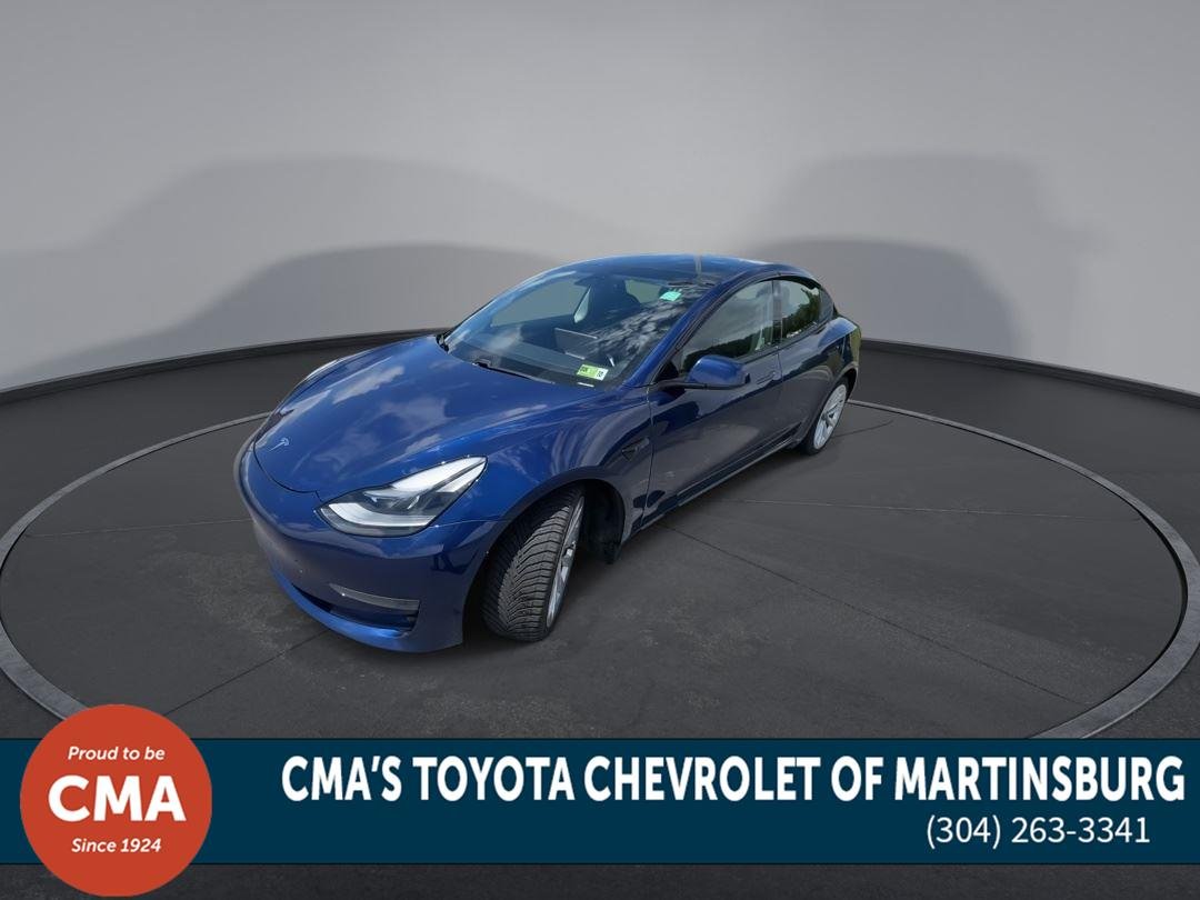 Used 2021 Deep Blue Metallic Tesla Long Range image 4