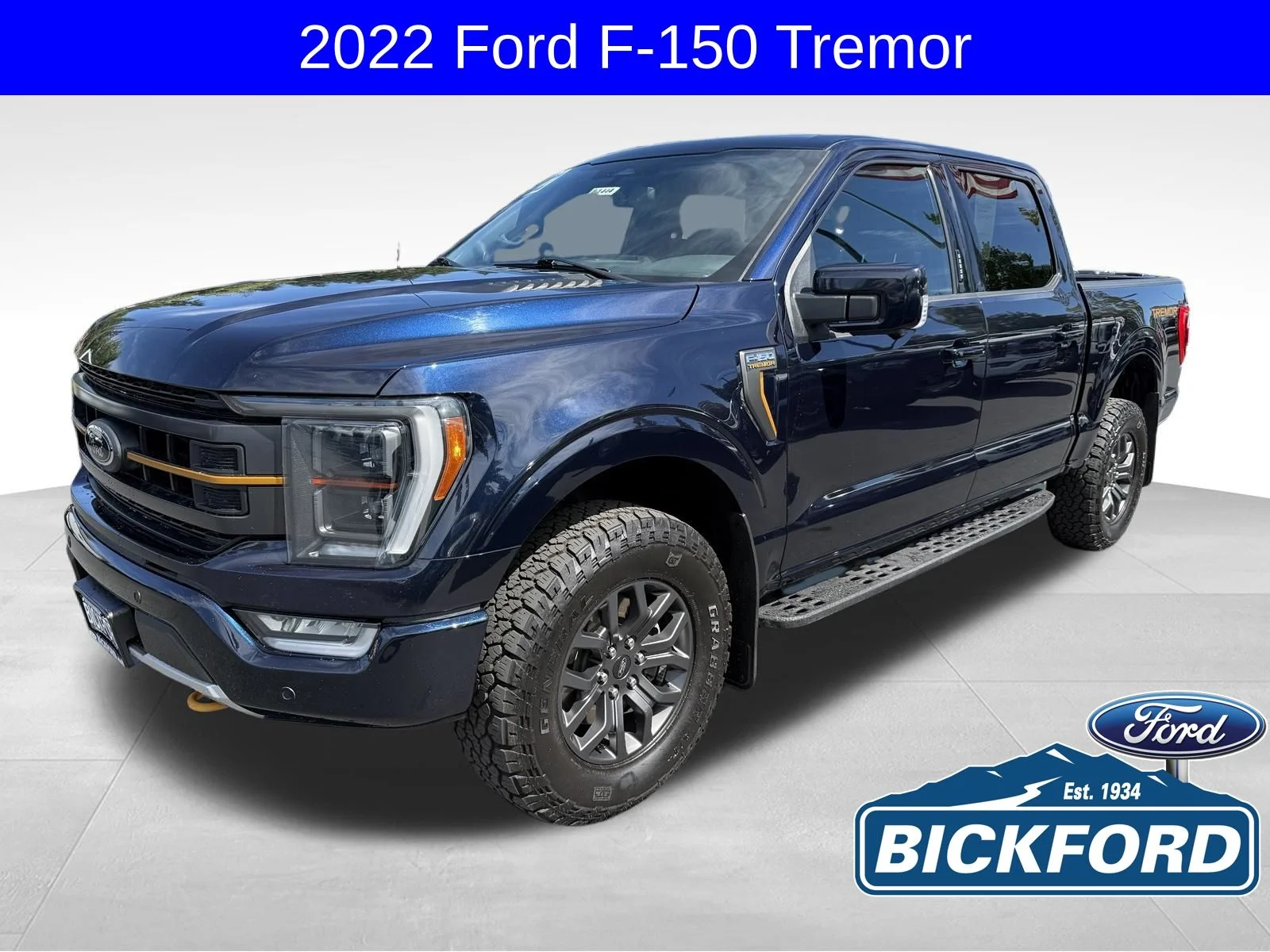 Used 2022 Blue Ford Tremor image 1