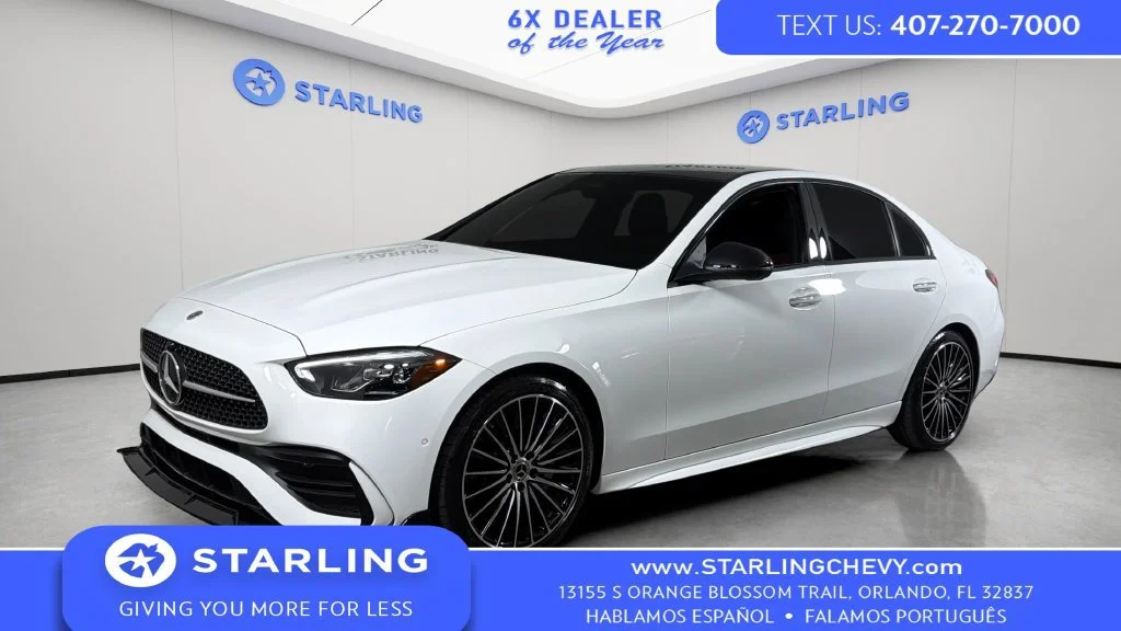 Used 2024 White Mercedes-Benz C 300 image 1