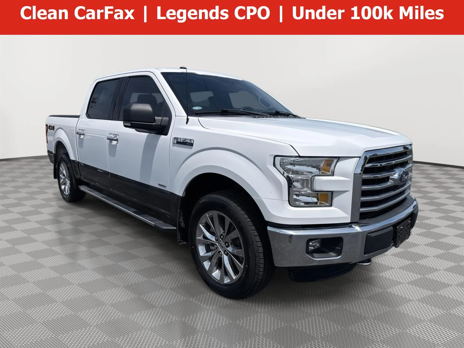 Used 2016 Oxford White/Magnetic Metallic Ford XLT image 1
