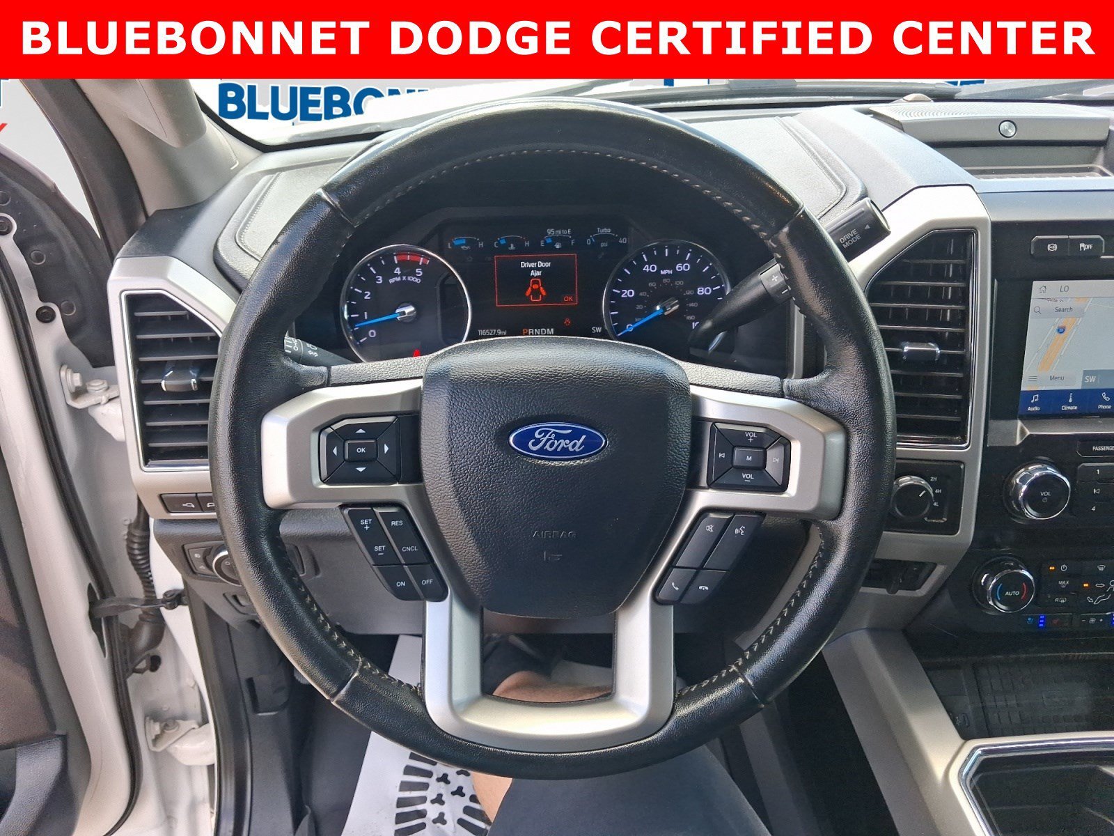 Used 2021 Star White Metallic Tri-Coat Ford LARIAT image 13