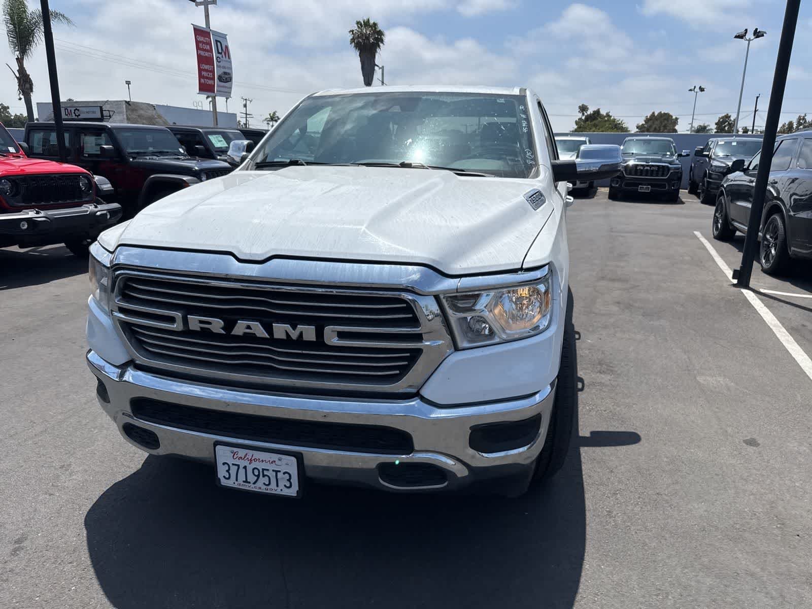 Used 2024 Bright White Clearcoat Ram Laramie image 3