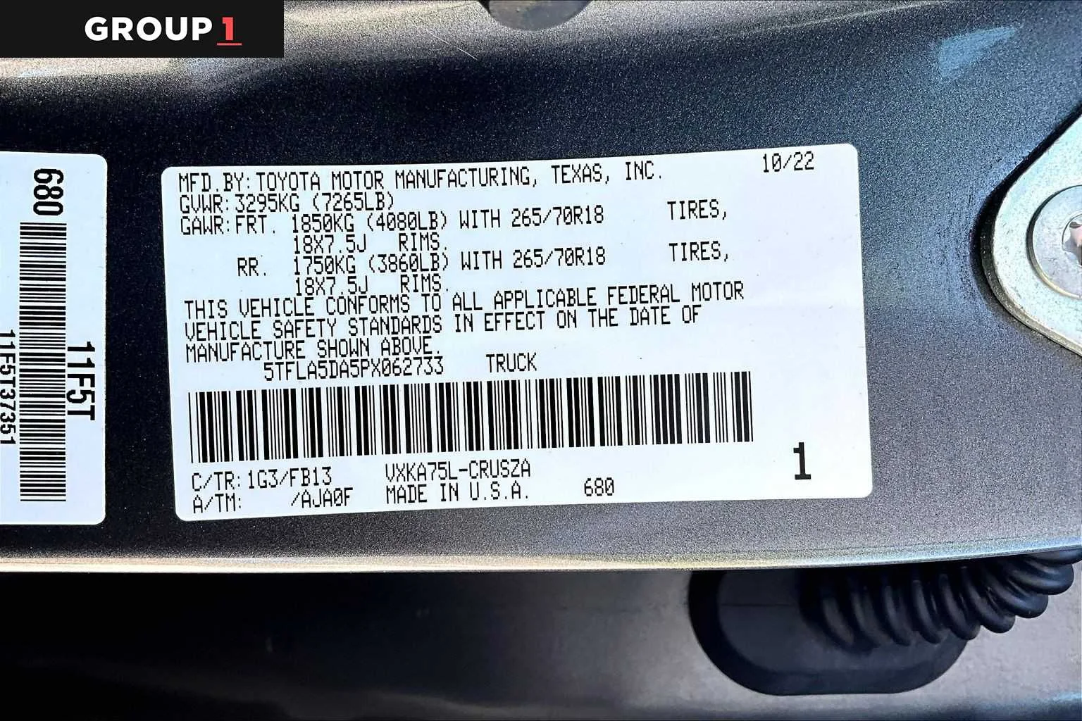 Certified Used 2023 Magnetic Gray Metallic Toyota SR5 image 37
