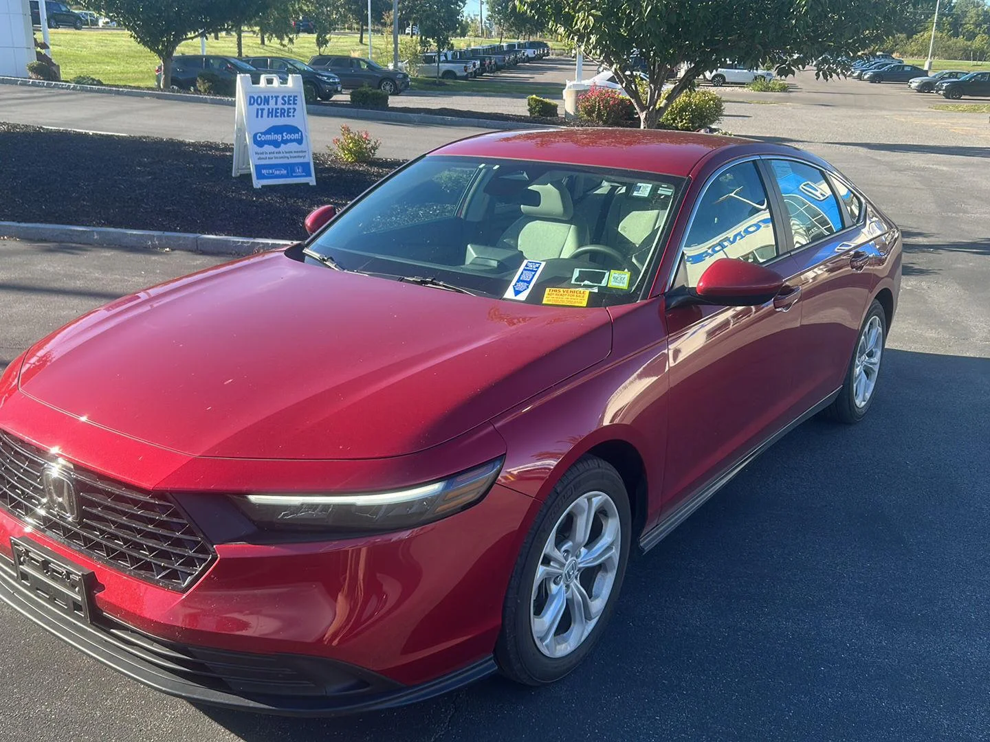 Used 2025 Radiant Red Metallic Honda LX image 2
