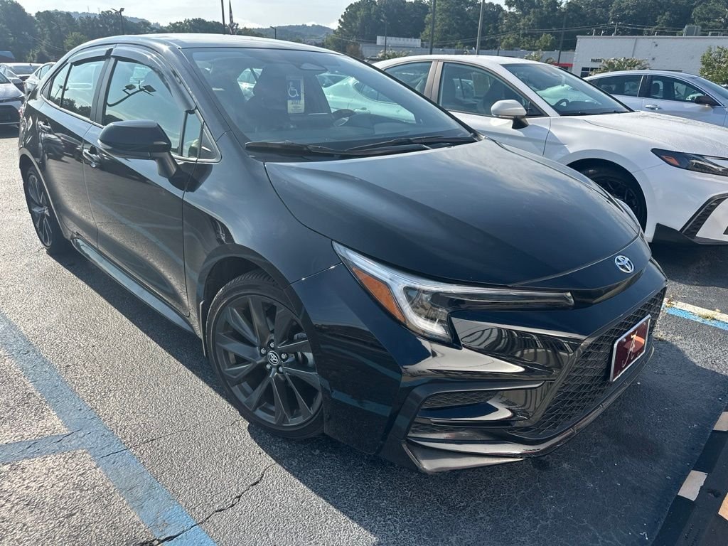 Used 2025 Black Toyota SE image 2