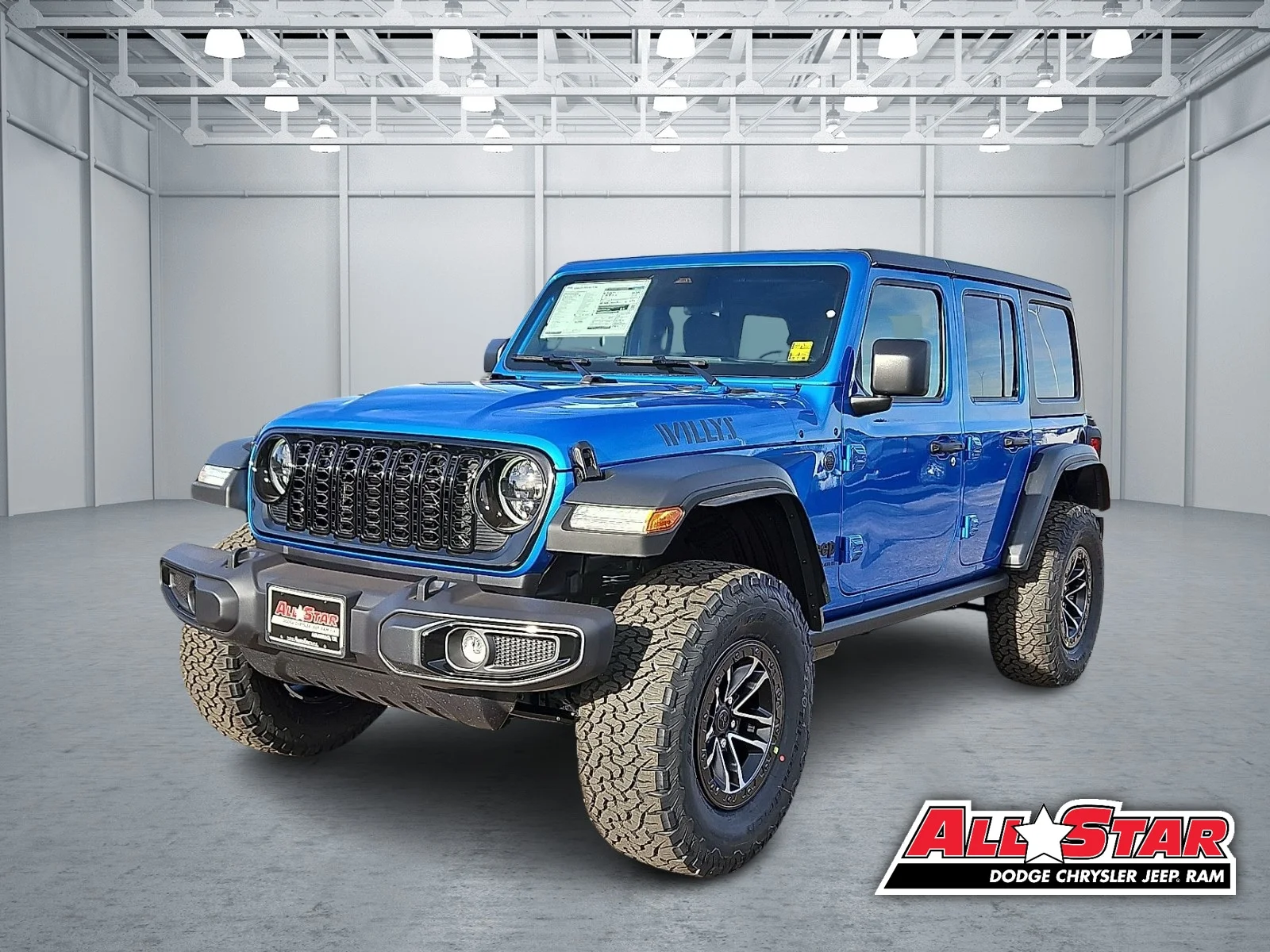 New 2026 Hydro Blue Pearlcoat Jeep 4-DOOR WILLYS image 1
