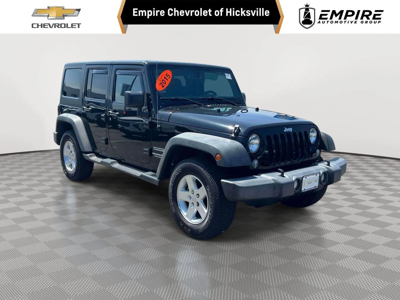 Used 2015 Black Clearcoat Jeep Sport image 1