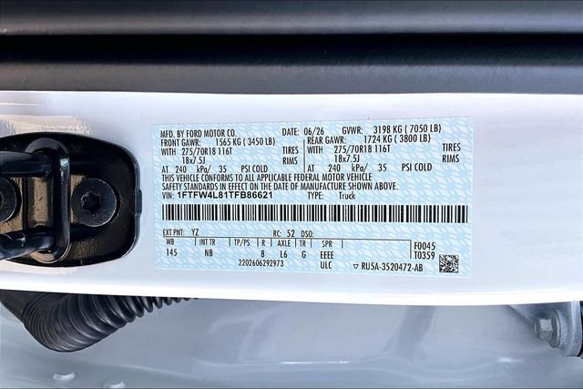 New 2026 White Ford Tremor image 12