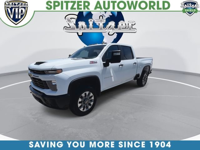 2026 Chevrolet Silverado 2500 HD Custom White at Spitzer Autoworld Chevy Buick GMC Cadillac