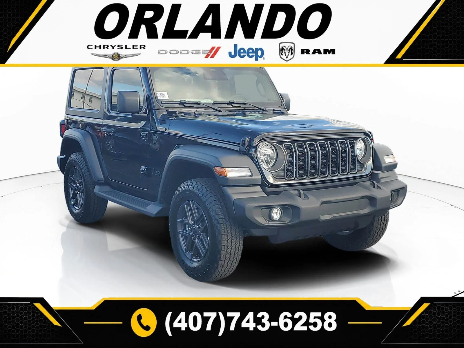 New 2026 Black Clearcoat Jeep Sport S image 1