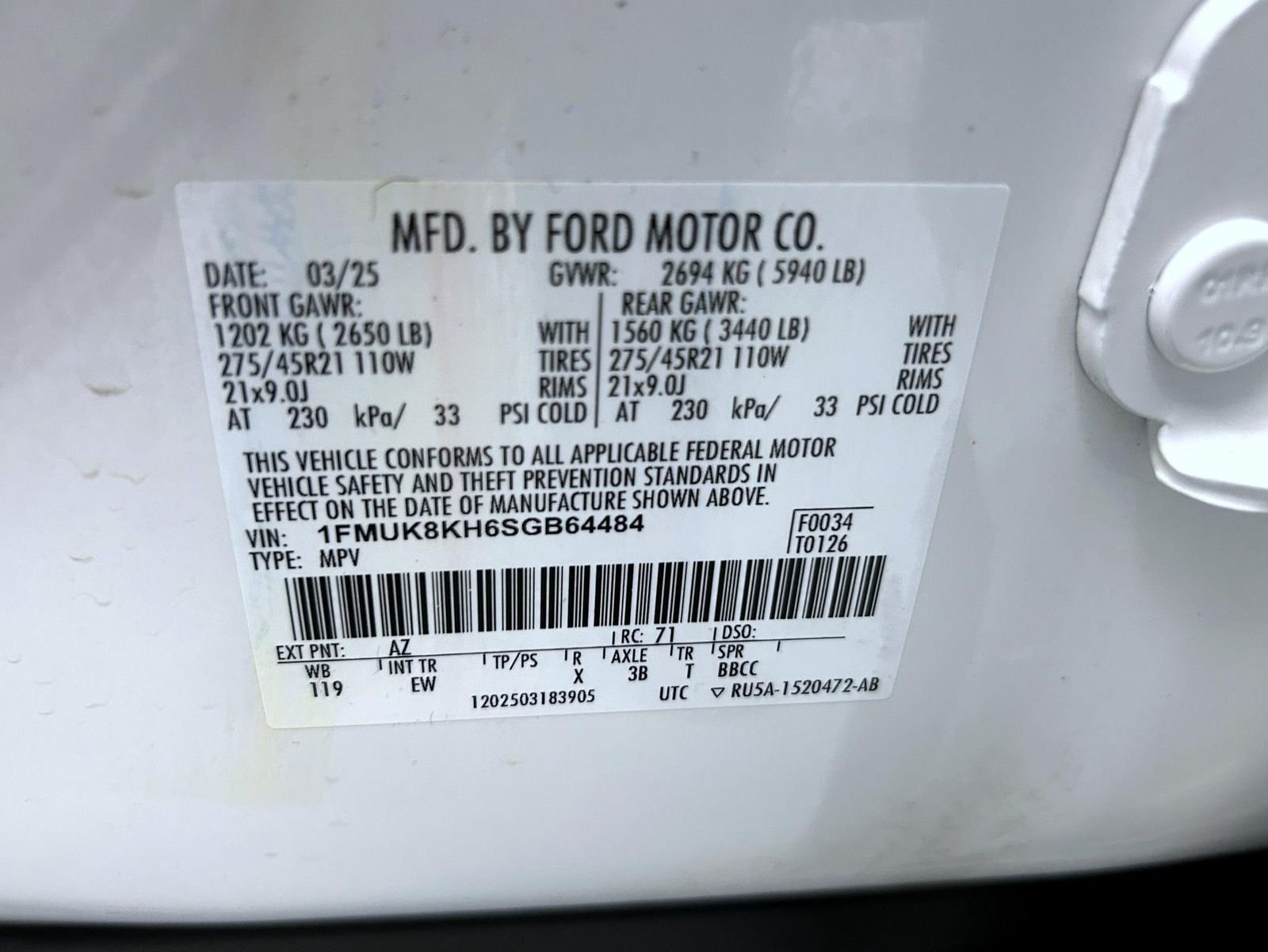 Used 2025 White Ford ST-Line image 26