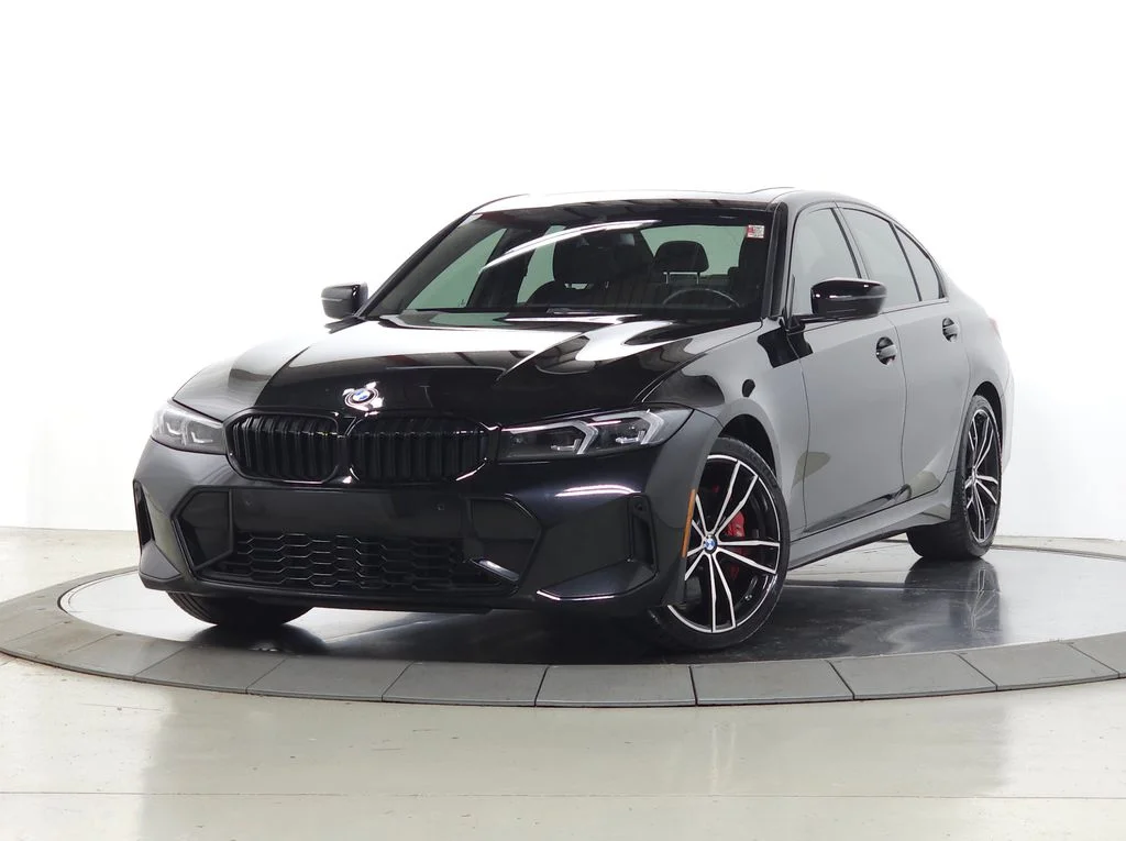Used 2024 Black BMW 330i xDrive image 1