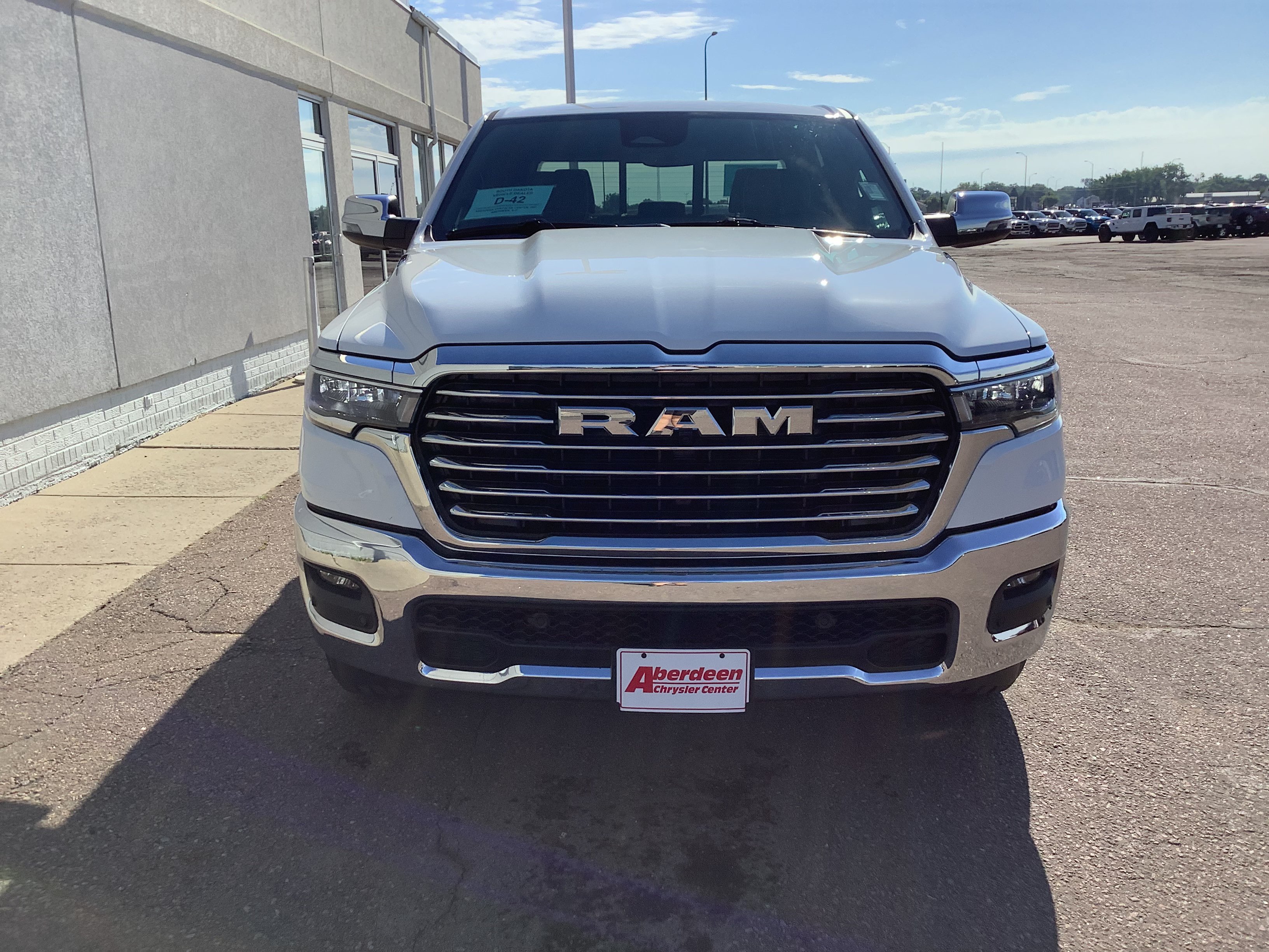 New 2026 Bright White Clear-Coat Exterior Paint RAM Laramie image 3