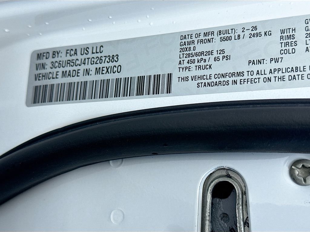 New 2026 Bright White Clear-Coat Exterior Paint RAM Warlock image 12