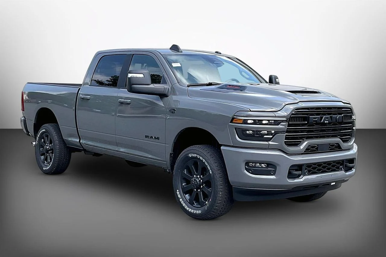 New 2027 Ceramic Gray Clear-Coat Exterior Paint RAM Laramie image 1