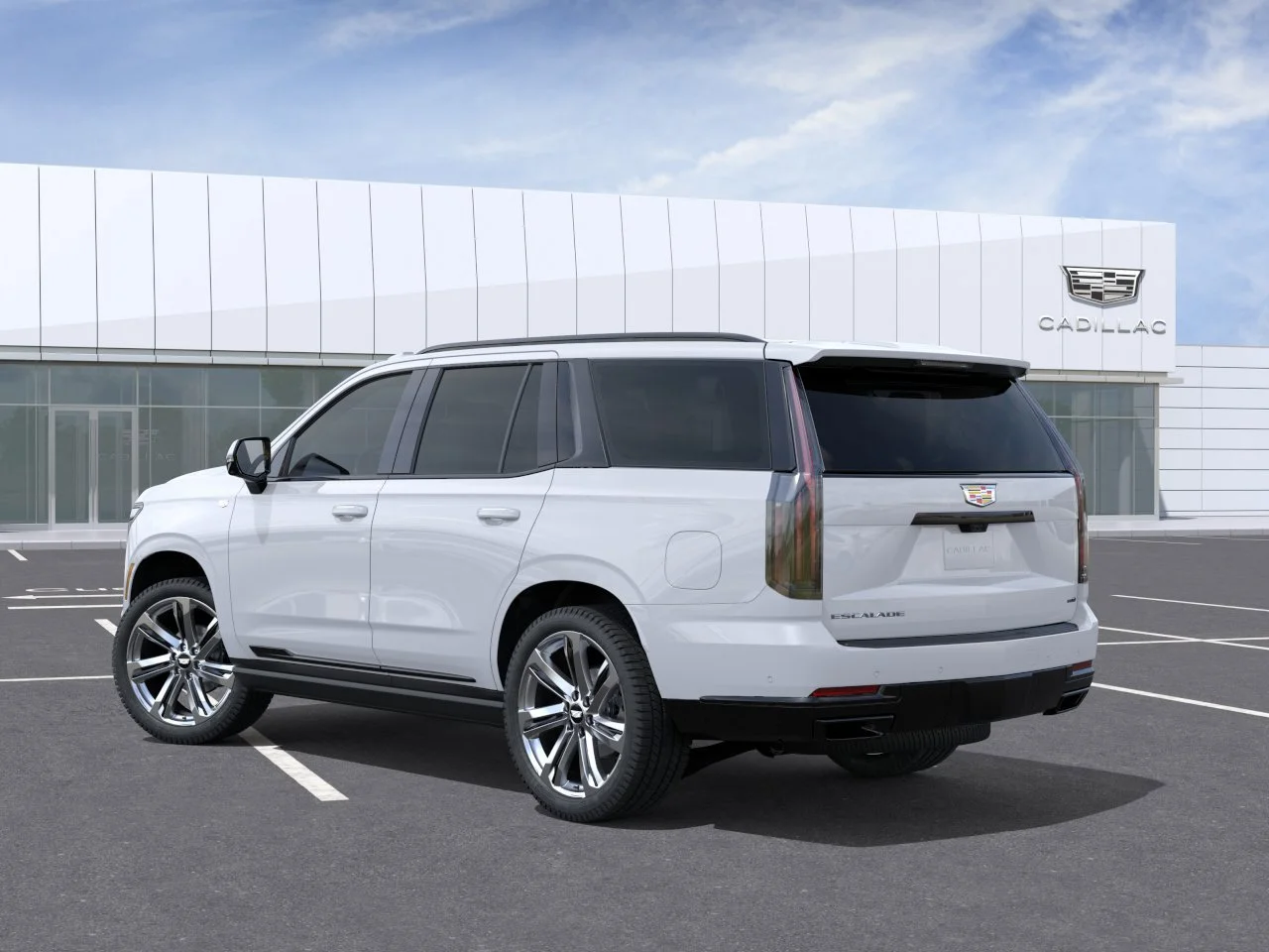 New 2026 Vibrant White Tricoat Cadillac 4WD Sport image 4