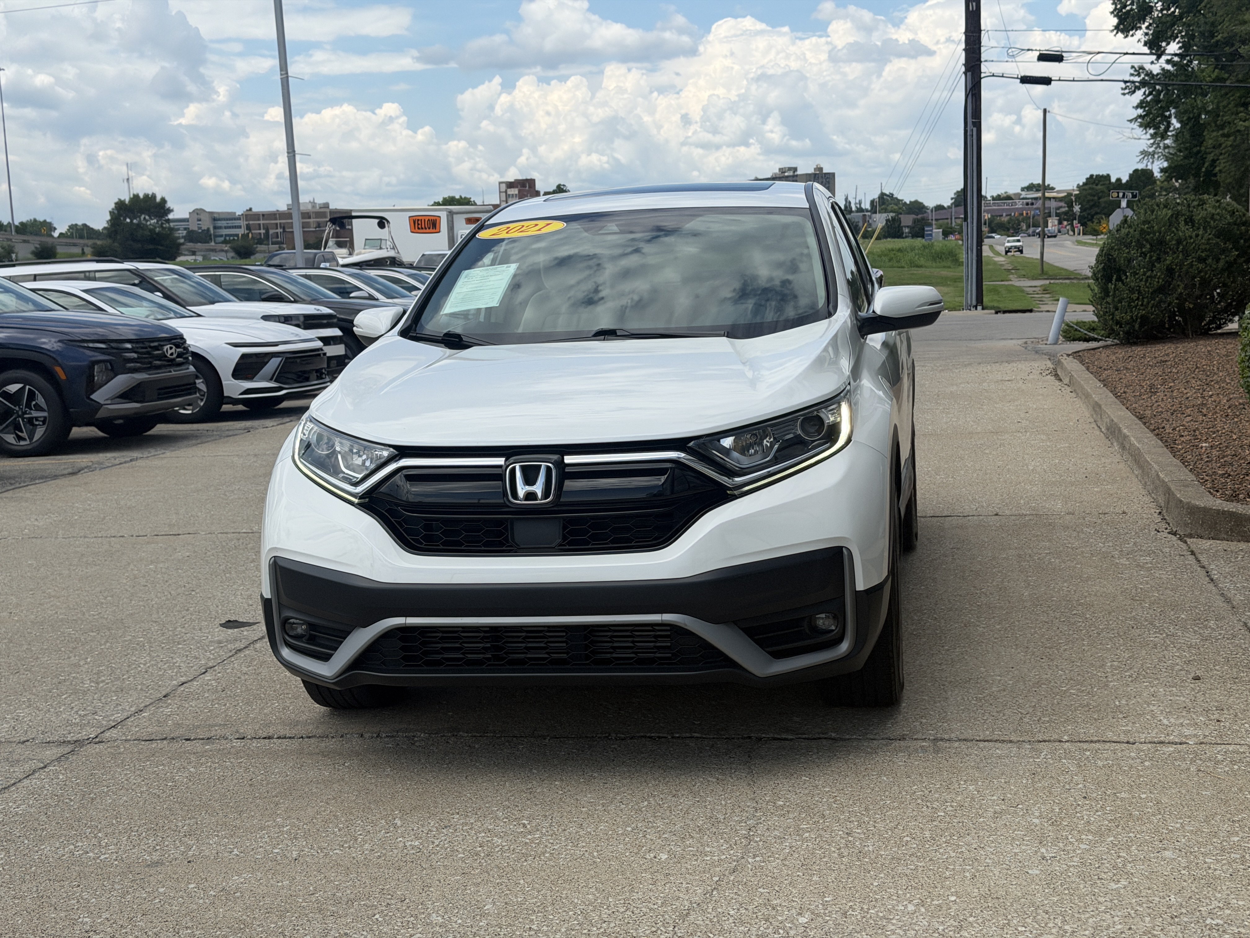 Used 2021 Platinum White Pearl Honda EX image 17