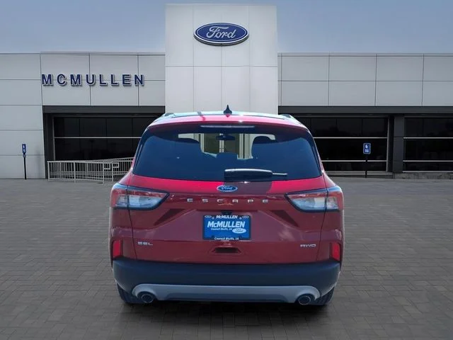 Certified Used 2021 Red Metallic Ford SEL image 6