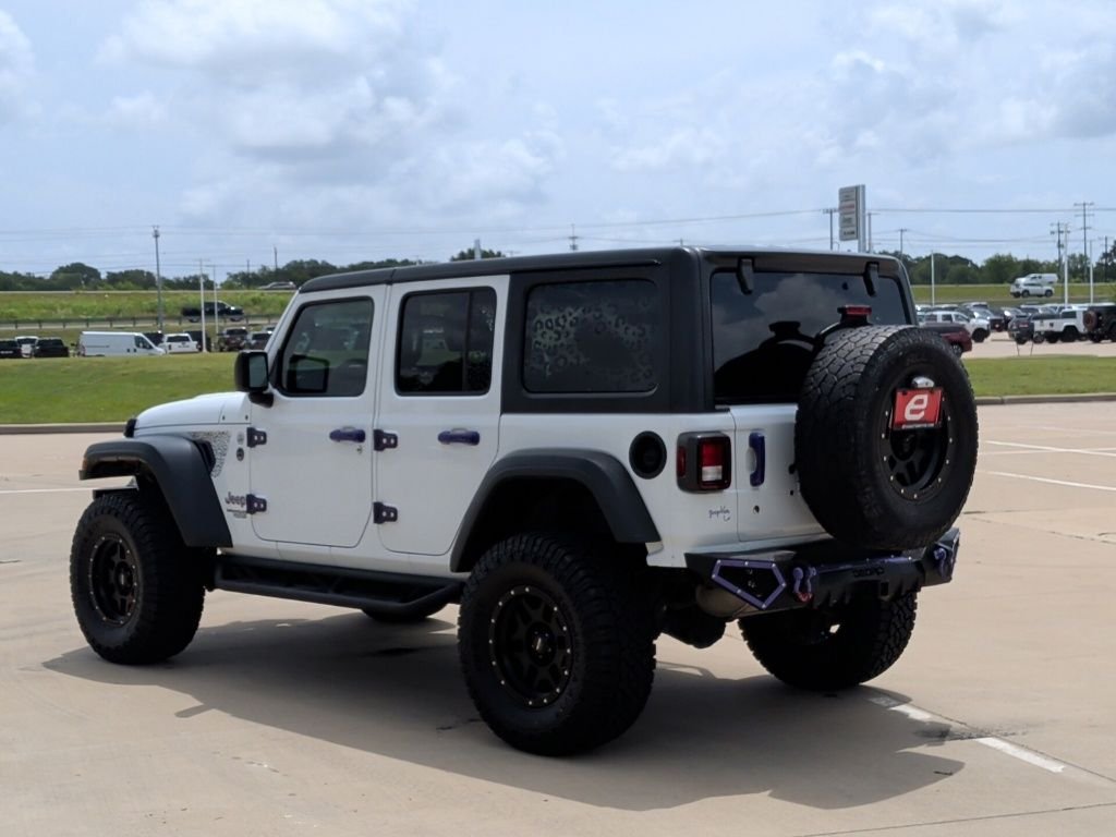 Used 2020 White Jeep Unlimited Sport S image 7