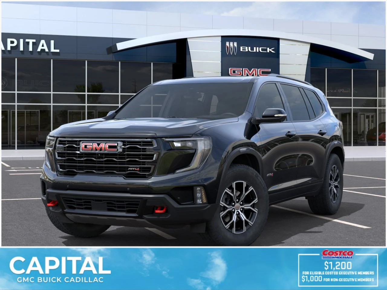 New 2026 Ebony Twilight Metallic GMC AT4 AWD image 1