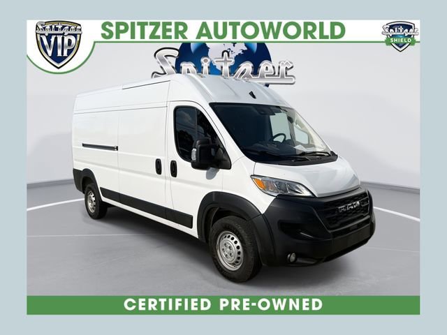 White 2025 RAM ProMaster 2500 Tradesman 159 High Roof Cargo Van FWD Van Front-Wheel Drive 9-Speed Automatic