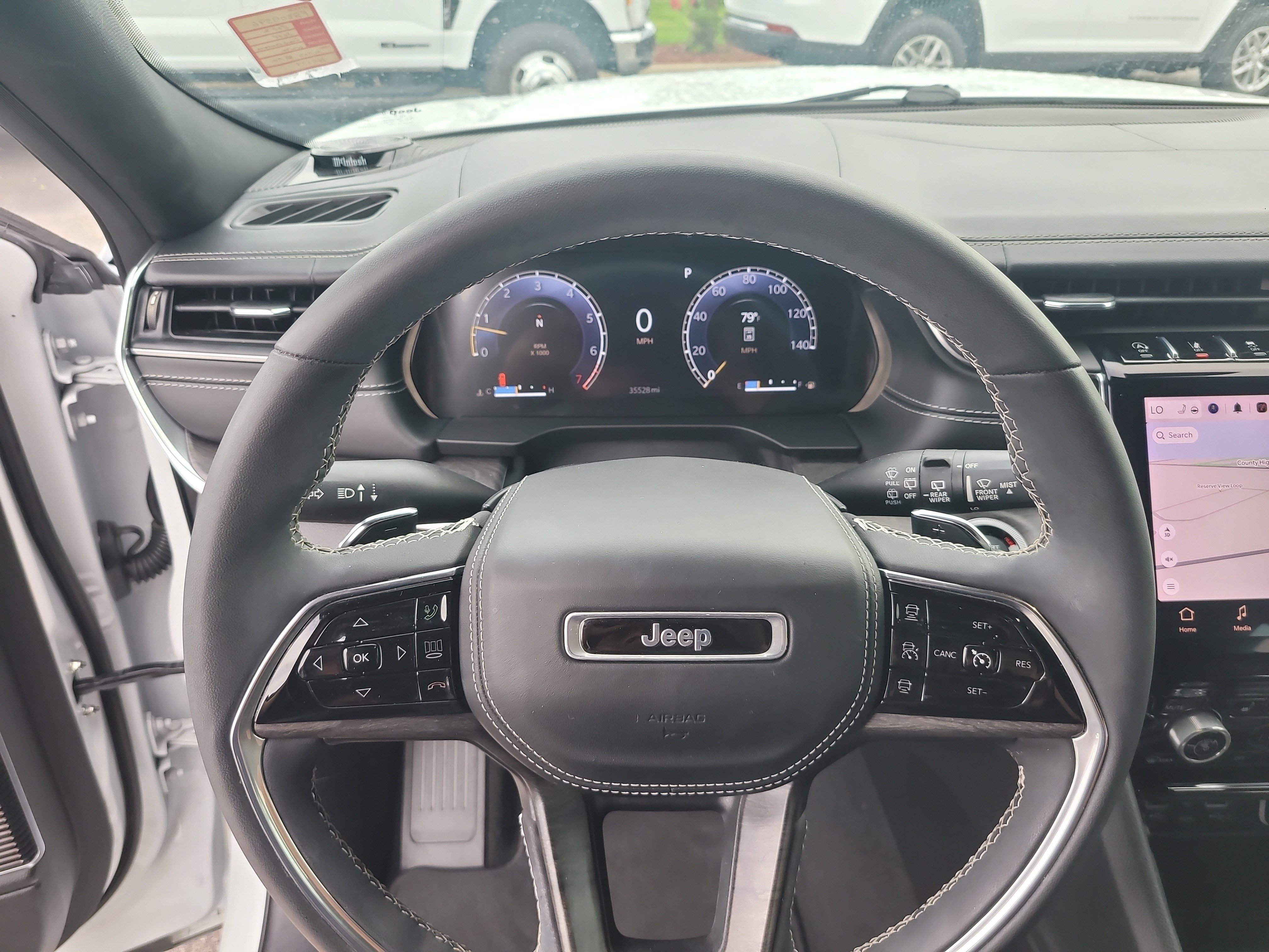 Used 2023 Bright White Clearcoat Jeep Overland image 27