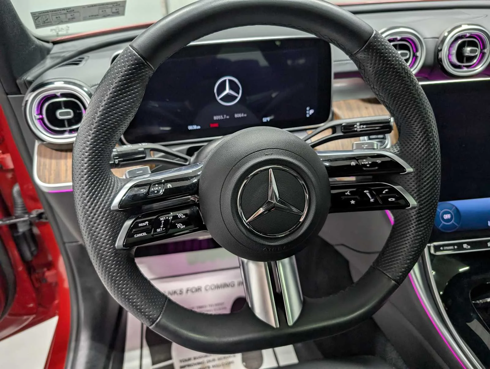 Certified Used 2023 MANUFAKTUR Cardinal Red Metallic Mercedes-Benz C 300 image 34