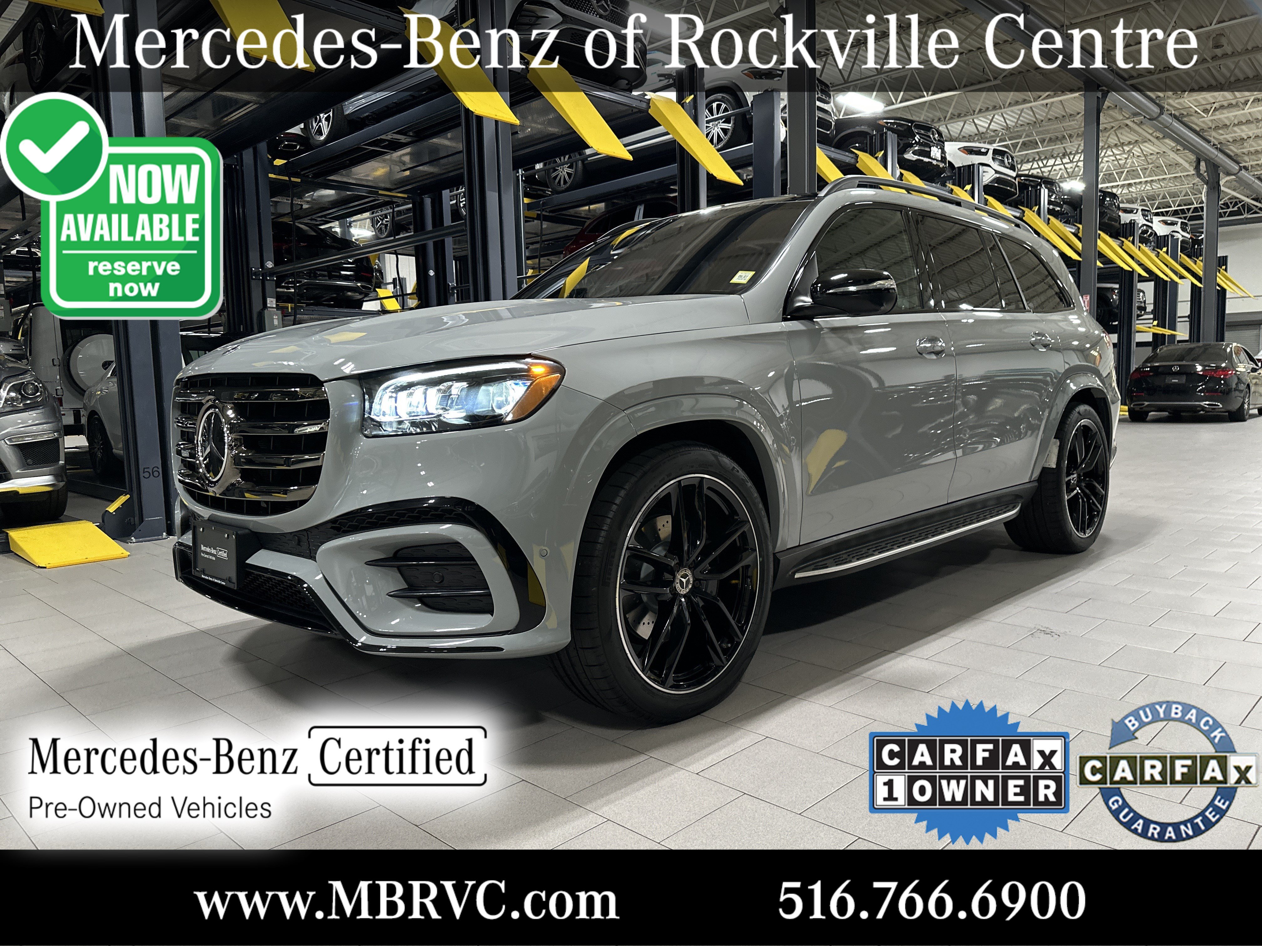 Certified Used 2024 MANUFAKTUR Alpine Grey Mercedes-Benz GLS 580 image 1