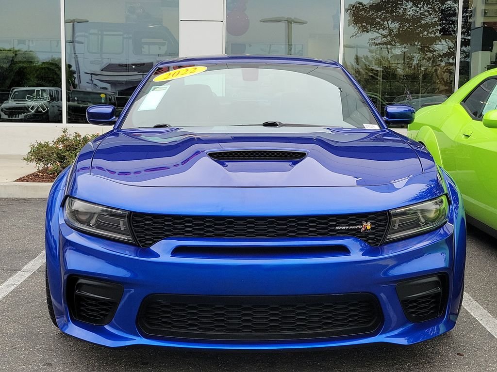 Certified Used 2022 Blue Dodge R/T Scat Pack Widebody image 7