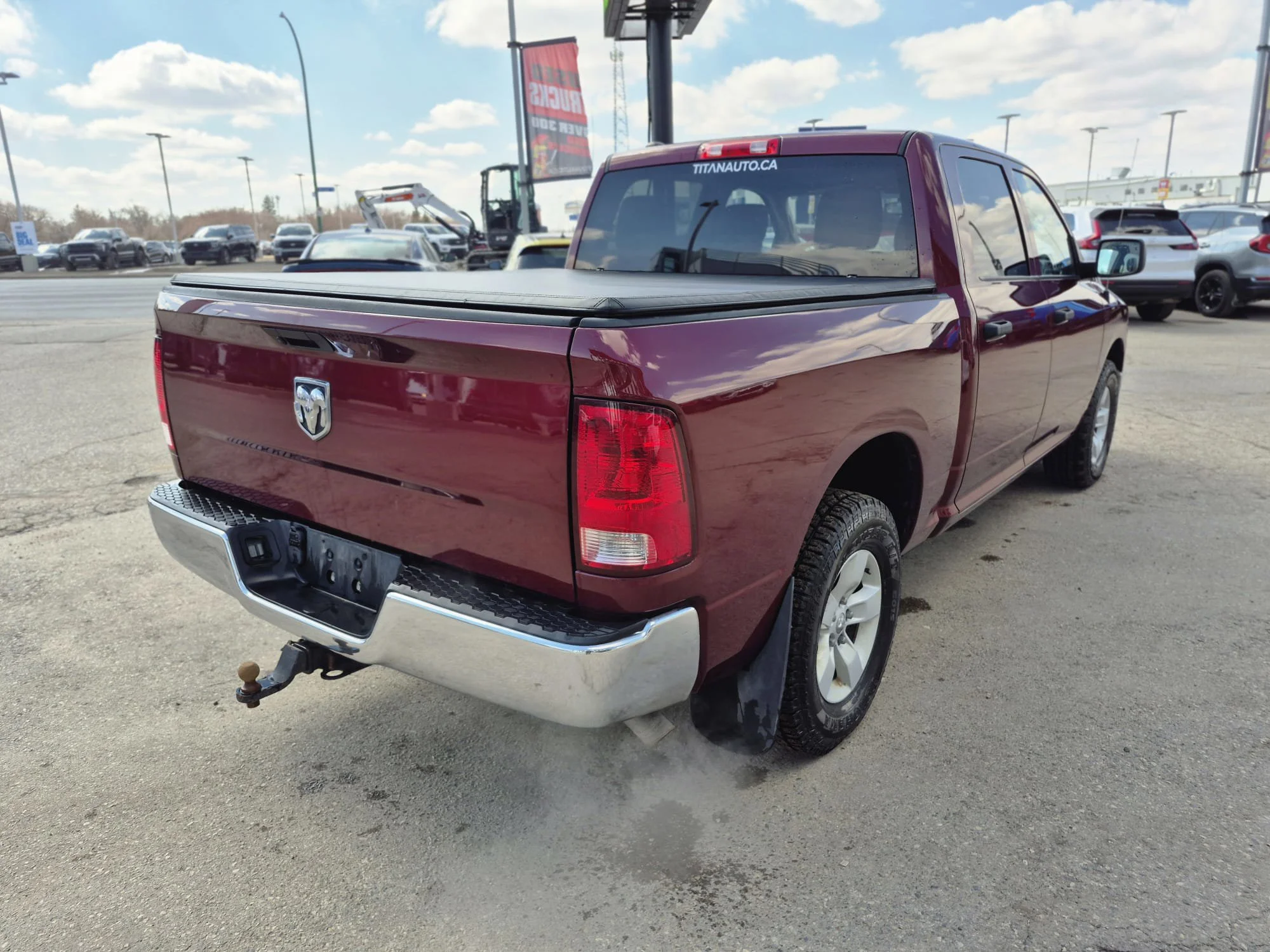 Certified Used 2023 Velvet Red Pearl Ram SLT 4X4*Velvet Red Pearl | 5.7L HEMI | 6 Pass | Htd Mirrors | Tow Pkg | Hitch | Tonneau Cover image 12