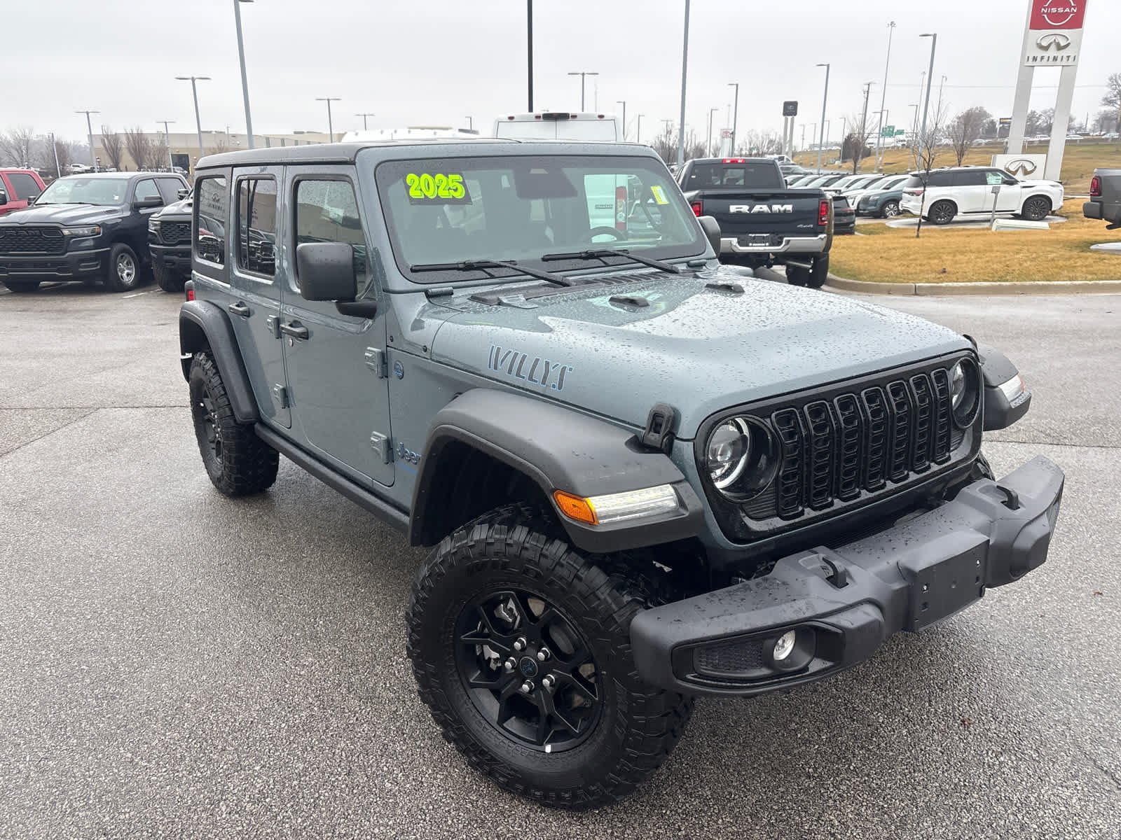 Used 2025 Jeep Wrangler 4xe Willys 4XE with VIN 1C4RJXN62SW584234 for sale in Kansas City