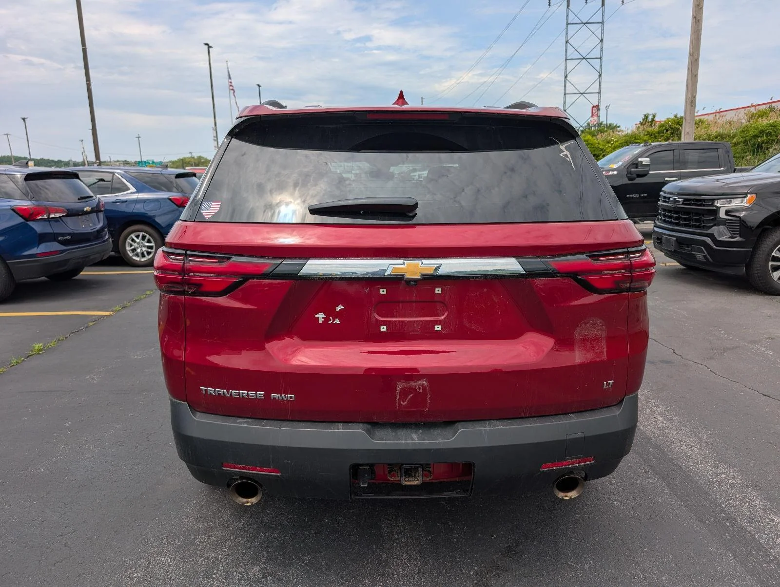 Used 2023 Radiant Red Tintcoat Chevrolet LT Cloth image 7