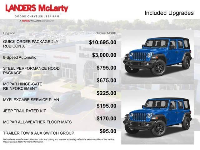 New 2026 Hydro Blue Pearl-Coat Exterior Paint Jeep Rubicon X image 3