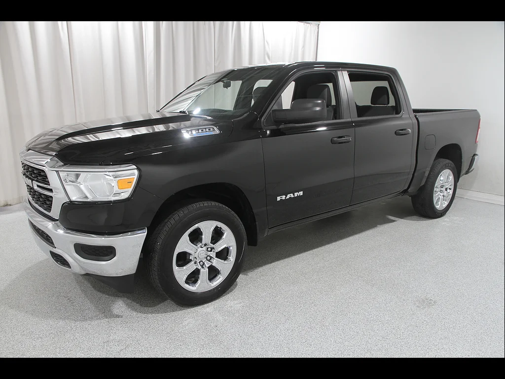 Used 2024 Diamond Black Crystal Pearl Coat Ram Big Horn image 3
