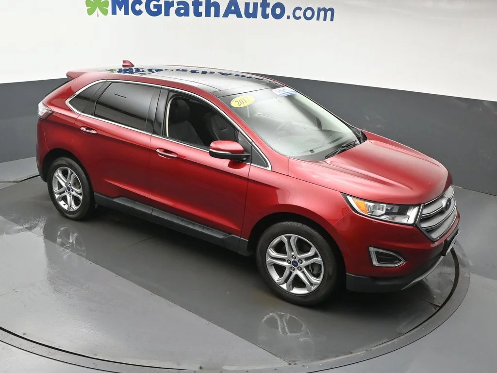 Certified Used 2017 Red Ford Titanium image 3