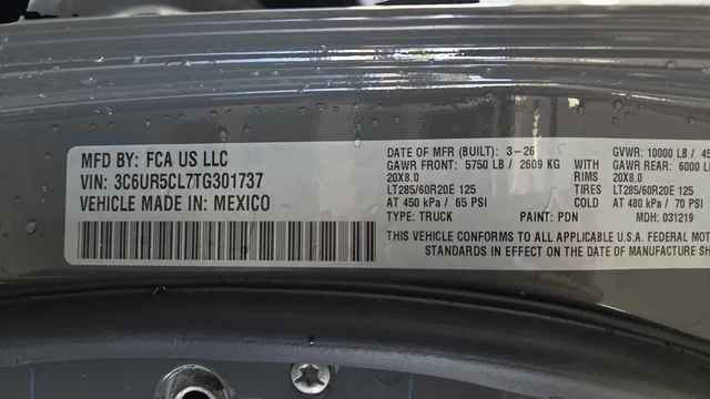 New 2026 Ceramic Gray Clearcoat RAM Tradesman image 35