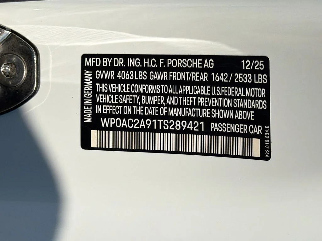 Certified Used 2026 White Porsche GT3 image 33