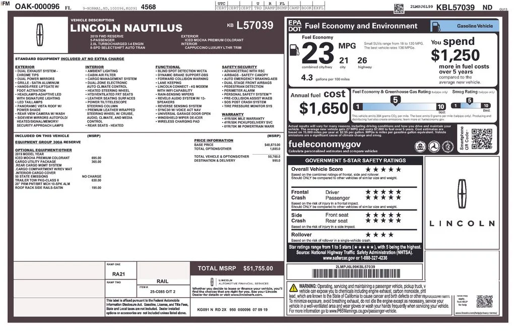 Used 2019 Brown Lincoln Reserve image 2