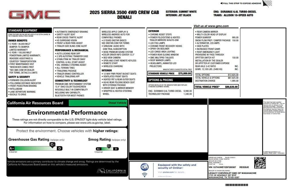 Certified Used 2025 White GMC Denali image 2