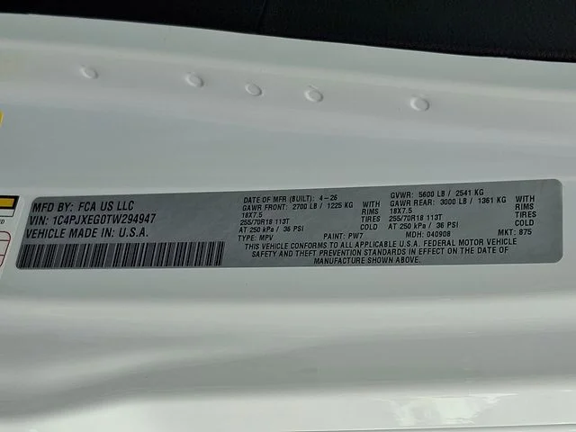 New 2026 White Jeep Sahara image 19